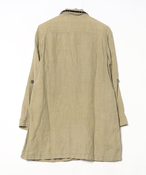 「blanc basque」 シャツワンピース 38 ベージュ レディース_画像2