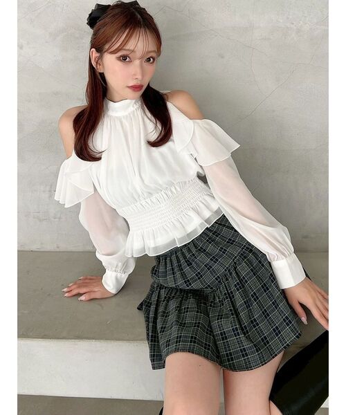 RESEXXY（リゼクシー） スカート チェックミニフレアスカート