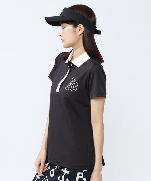 パーリーゲイツ黒ポロシャツ(レディースS) PEARLY GATES（パーリーゲイツ） ポロシャツ ポロ 「PEARLY GATES