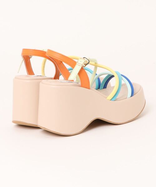 「R&E」 ヒールサンダル M ブラック レディース_画像2