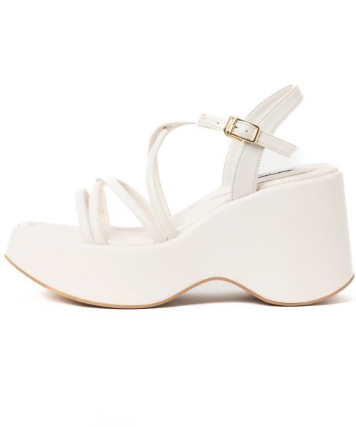 「R&E」 ヒールサンダル M ブラック レディース_画像7