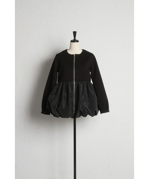 「&. NOSTALGIA」 ジップアップブルゾン M モカ レディース_画像2