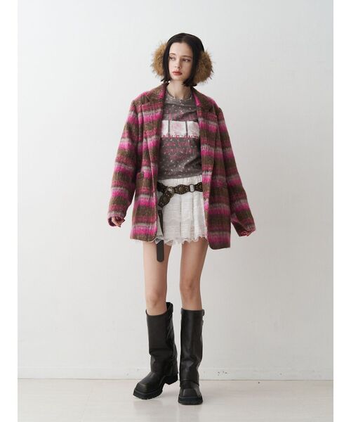 ピンクハウス ピンク チェック柄 テーラードジャケット ピンク チェック テーラードジャケット - メルカリ