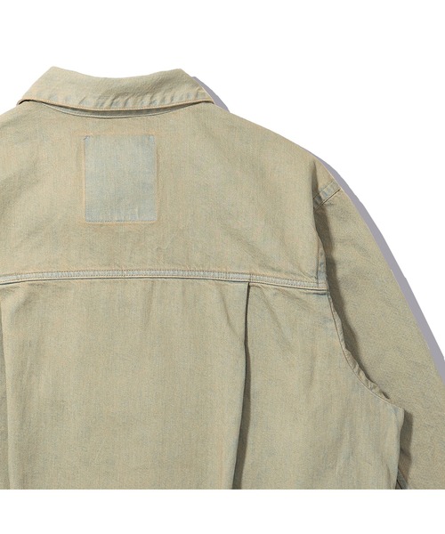 Elephant Trival fabrics デニムジャケットシャツ Elephant Trival fabrics デニムジャケットシャツ fit=scale