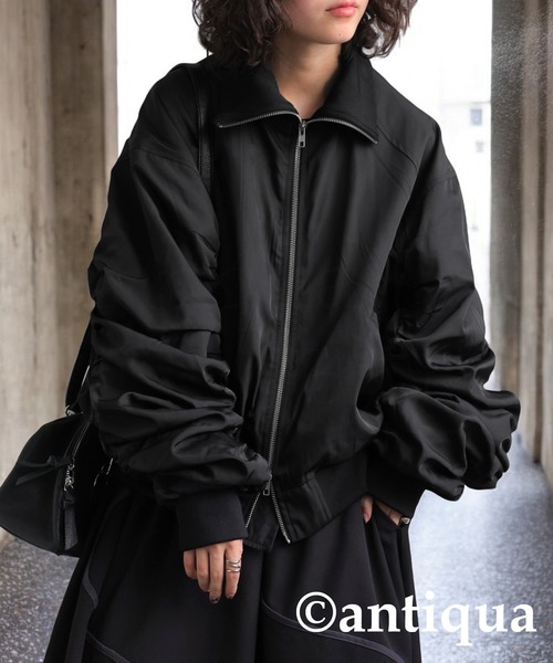 antiqua（アンティカ） ジップアップブルゾン ONESIZE ブラック