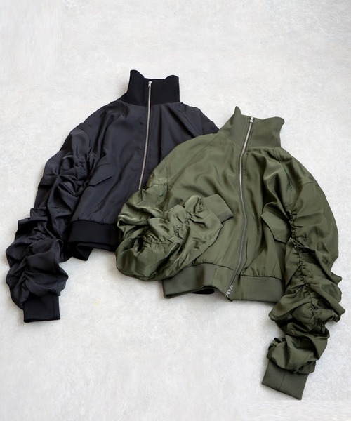 antiqua（アンティカ） ジップアップブルゾン ONESIZE ブラック