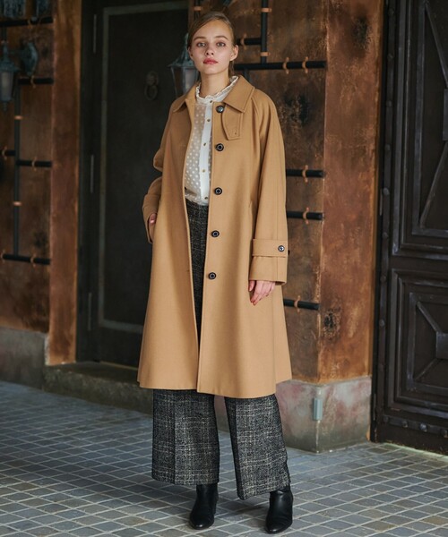 ドレステリア　ヘリテージステンドカラーコート ネイビー　38 DRESSTERIOR（ドレステリア） ステンカラーコート 38 ネイビー