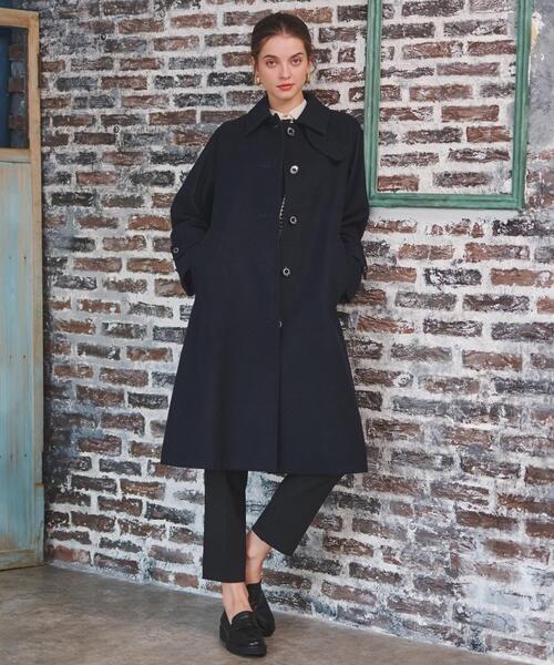 ドレステリア　ヘリテージステンドカラーコート ネイビー　38 DRESSTERIOR（ドレステリア） ステンカラーコート 38 ネイビー
