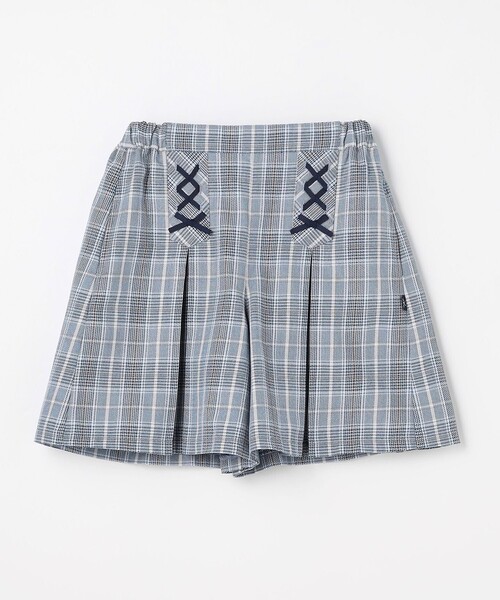 パンツ 「150-160cm」グレンチェック キュロット キッズ 子供服 女の子