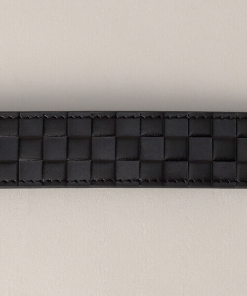 COMME CA MEN（コムサメン） ベルト 「リバーシブル」市松ベルト