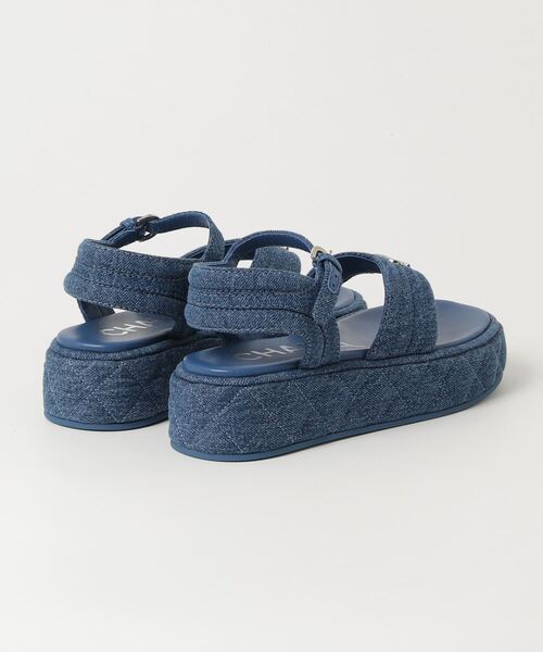 CHANEL（シャネル） ココマーク トングサンダル 37 ブルー レディース