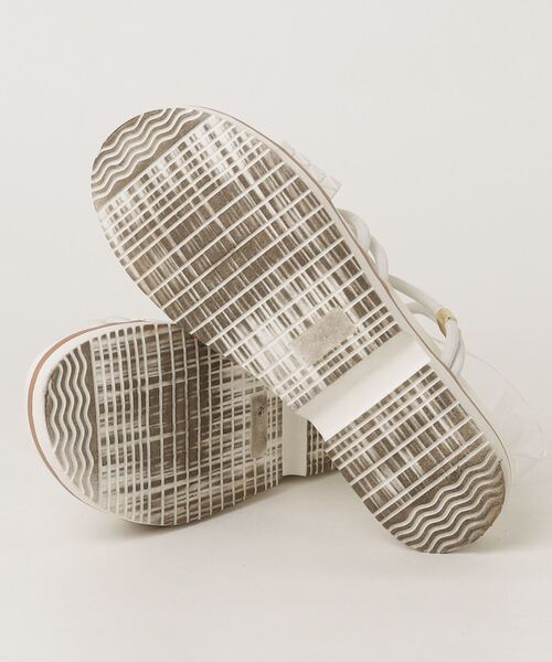 「coca（ANDEX shoes product）」 フラットサンダル L ホワイト レディース_画像3