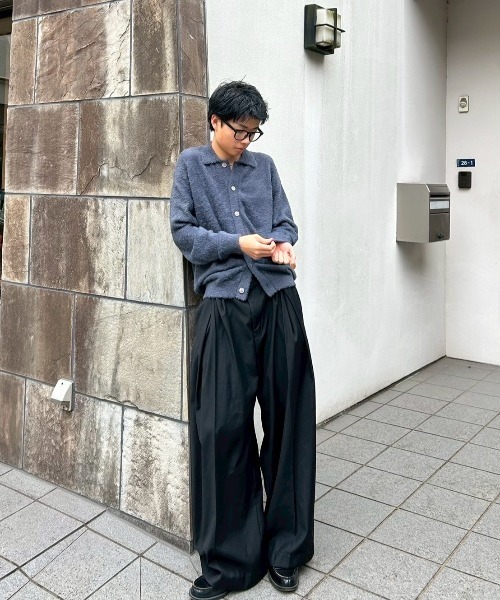 Chikashitsu+（チカシツプラス） カーディガン 「Chikashitsu +」hairy