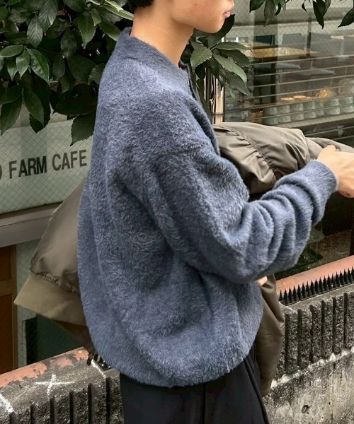 Chikashitsu+（チカシツプラス） カーディガン 「Chikashitsu +」hairy