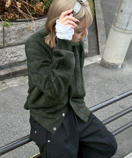 Chikashitsu+（チカシツプラス） カーディガン メンズ レディース