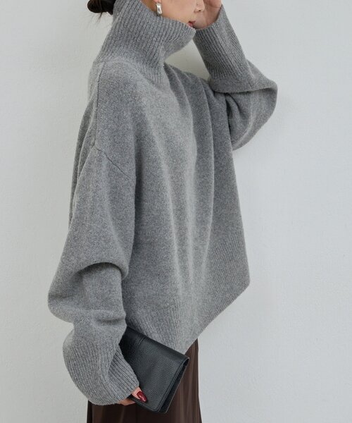 ガリャルダガランテ★ニット・セーター★ボトルネック★グレー GALLARDAGALANTE（ガリャルダガランテ） ニット セーター 「手洗い可