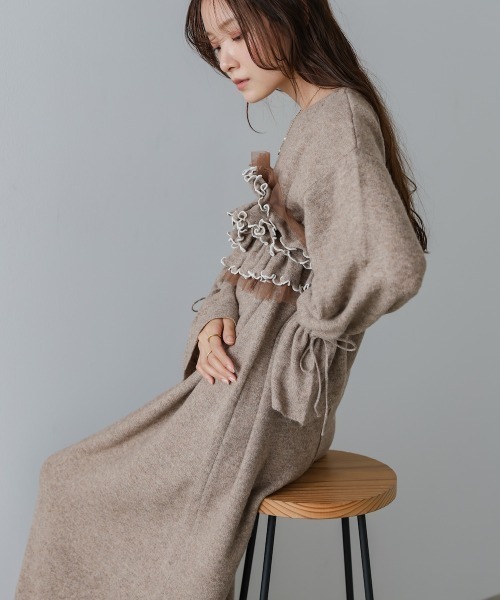 BAB（バブ） ワンピース 「選べるサイズ展開」ビスチェセットニット