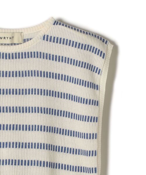 「WRYHT」 半袖ニット ONE SIZE ホワイト レディース_画像5