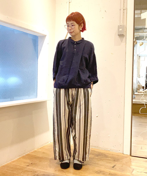 「Brocante」 7分袖ブラウス 2 グリーン レディース_画像2
