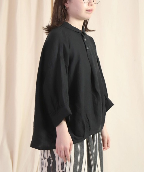 「Brocante」 7分袖ブラウス 2 グリーン レディース_画像8