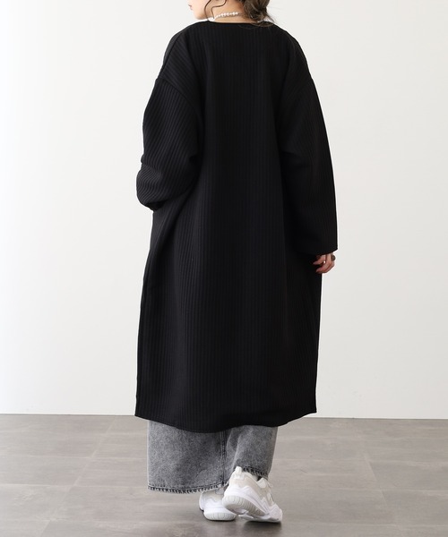 UNITEDALLOWS ロングコート　ノーカラーベルラインコート　ナチュラル UNITED ARROWS（ユナイテッドアローズ）の「UBCS ノーカラー ベル
