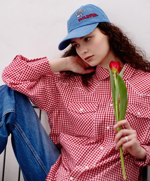 MILKFED.（ミルクフェド） ブラウス シャツ CHECKERED WESTERN SHIRT