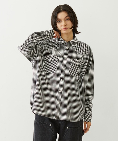 MILKFED.　チェックシャツ PLAID PATCHWORK SHIRT MILKFED. – calif（カリフ）公式サイト