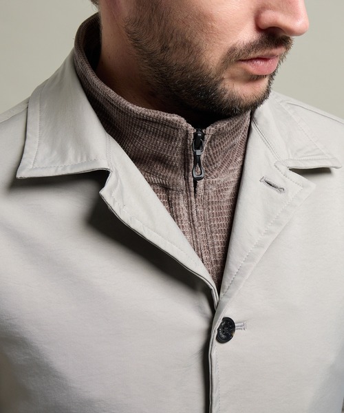 新品未使用タグ付 HIDEAWAYS NICOLE ステンカラーコート 54 HIDEAWAYS NICOLE（ハイダウェイ ニコル） ステンカラーコート コート