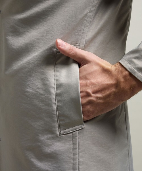 新品未使用タグ付 HIDEAWAYS NICOLE ステンカラーコート 54 HIDEAWAYS NICOLE（ハイダウェイ ニコル） ステンカラーコート コート