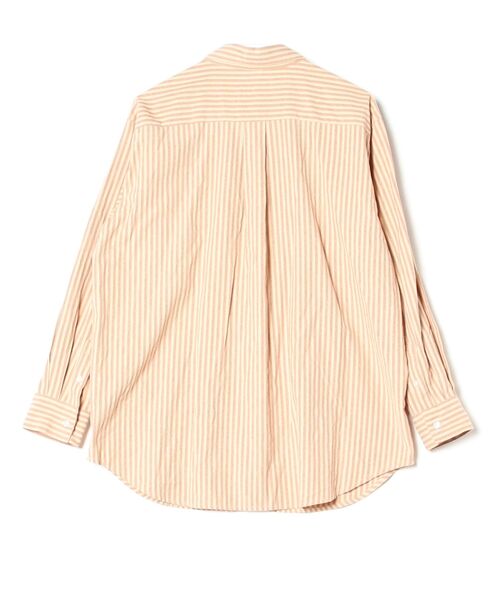 未使用marimekko オレンジ✖️ベージュ ストライプ長袖シャツ S 未使用marimekko オレンジ✖️ベージュ ストライプ長袖シャツ S
