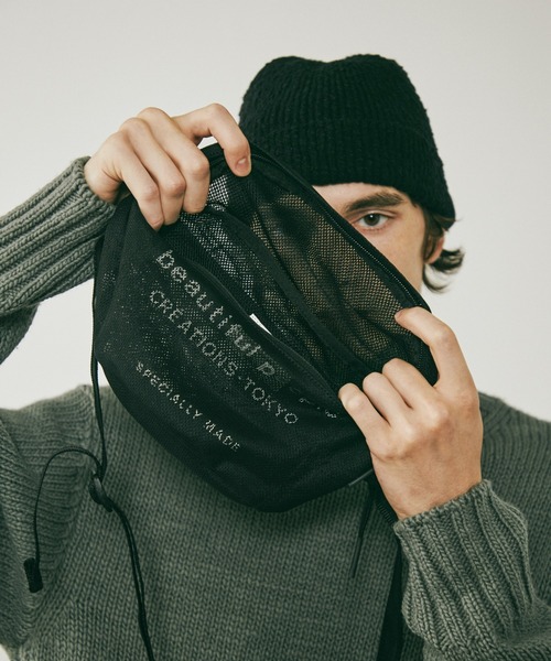 beautiful people ボディバッグ 黒 over engineering belt body bag – beautiful people online store