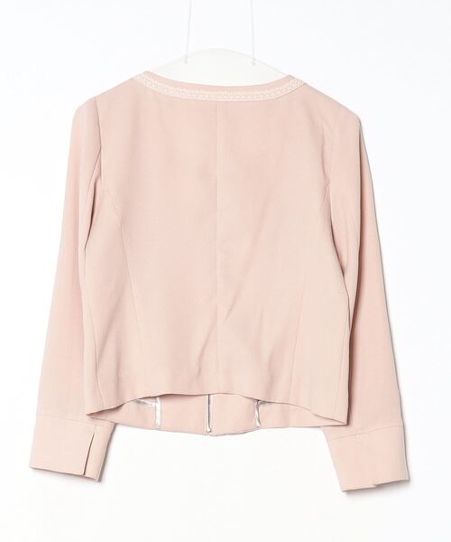 「PROPORTION BODY DRESSING」 ノーカラージャケット 3 ピンク レディース_画像2