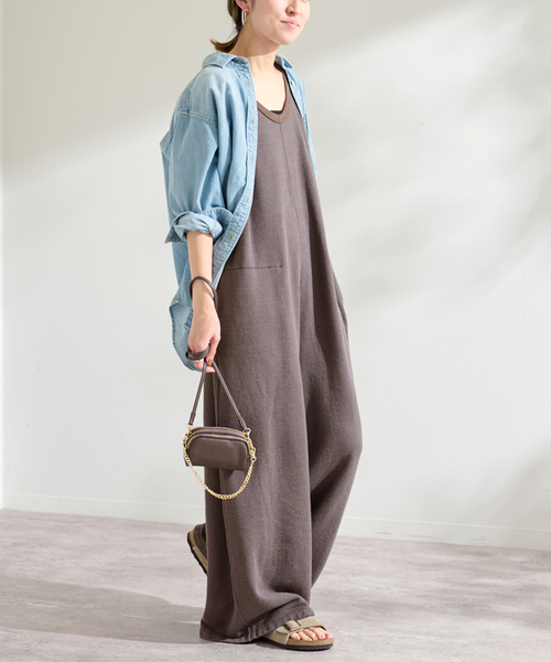 未使用　フレームワーク　リネン オーバーオール サロペット　日本製 FRAMeWORK（フレームワーク） サロペット オーバーオール 「WEB限定