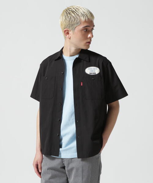 「AVIREX」 半袖シャツ 2XL ブルー メンズ_画像2