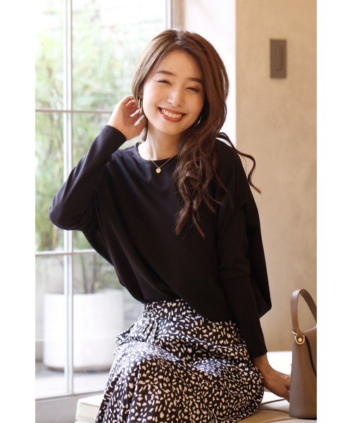「Ehre style」 長袖ブラウス FREE ネイビー レディース_画像3