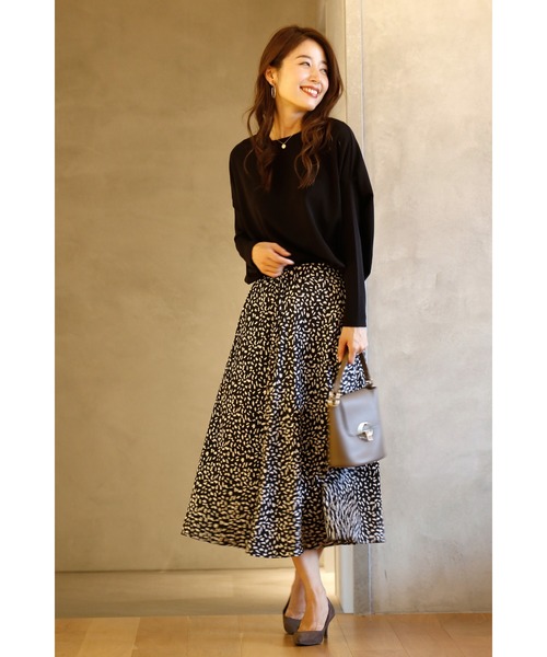 「Ehre style」 長袖ブラウス FREE ネイビー レディース_画像4