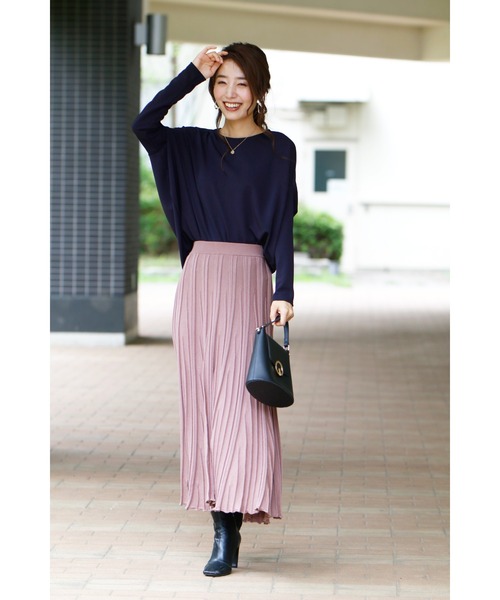 「Ehre style」 長袖ブラウス FREE ネイビー レディース_画像9