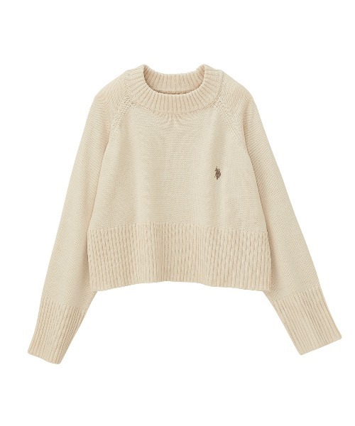 「U.S. POLO ASSN.」 長袖ニット MEDIUM アイボリー レディース_画像4