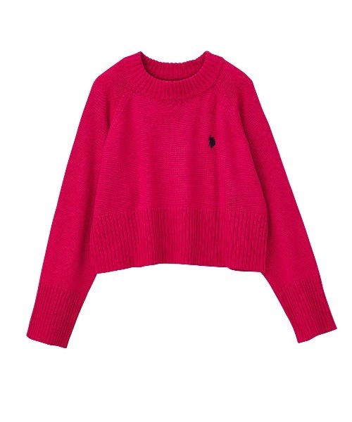 「U.S. POLO ASSN.」 長袖ニット MEDIUM アイボリー レディース_画像5