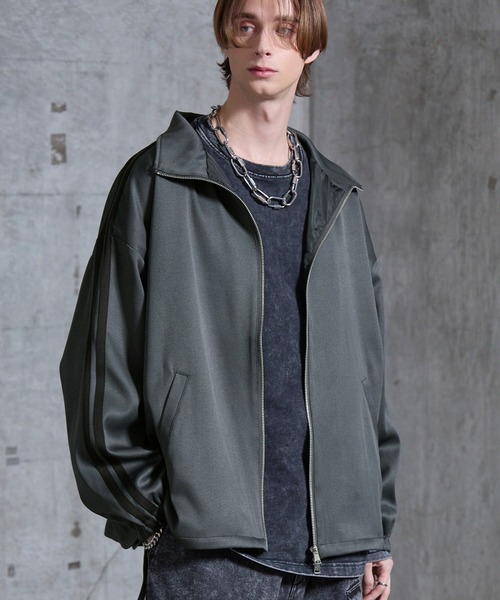 LEMONe ジッパー付きアウター グレー/ブラック SERACE ブルゾン アウター メンズ レディース : ZOZOTOWN Yahoo!店