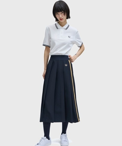 FRED PERRY（フレッドペリー） スカート Tape Detail Pleated Midi