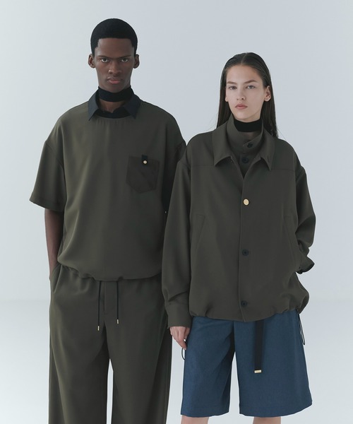 ブルゾン アウター Dry Stretch Cloth Drawstring Jacket メンズ レディースの画像