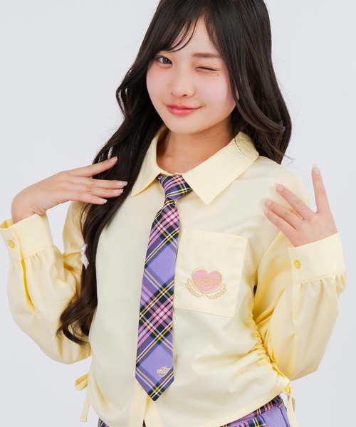 ANAP GiRL（アナップガール） 刺繍入 チェック柄 ネクタイ : ZOZOTOWN 