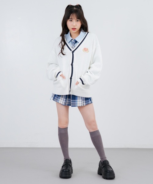ANAP GiRL（アナップガール） 刺繍入 チェック柄 ネクタイ : ZOZOTOWN 