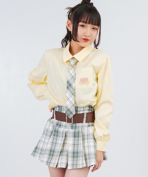 ANAP GiRL（アナップガール） 刺繍入 チェック柄 ネクタイ : ZOZOTOWN 