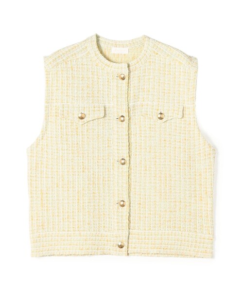 Ballsey（ボールジィ） ベスト ジレ ミックスツイード ショートベスト
