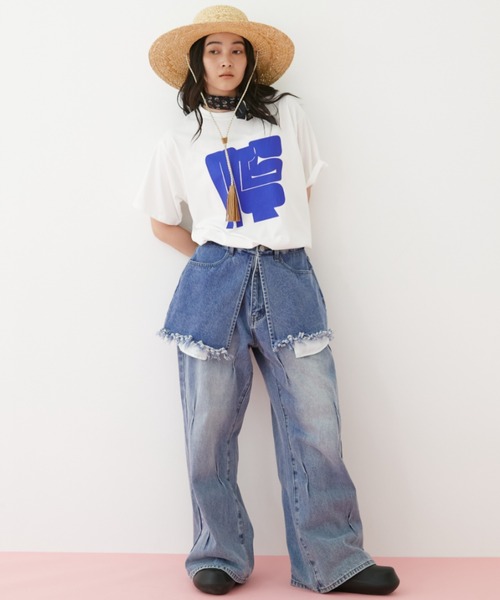 MIRROR STOKE ワイドパンツ ジーンズ デニム デニムパンツ 「ZOZO限定
