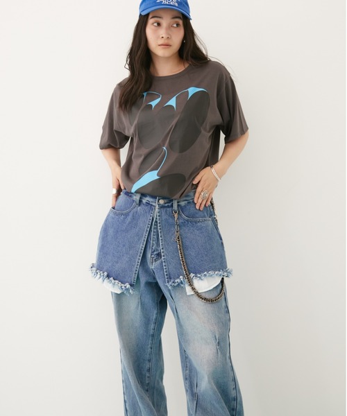 MIRROR STOKE ワイドパンツ ジーンズ デニム デニムパンツ 「ZOZO限定