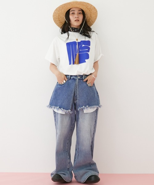 MIRROR STOKE ワイドパンツ ジーンズ デニム デニムパンツ 「ZOZO限定