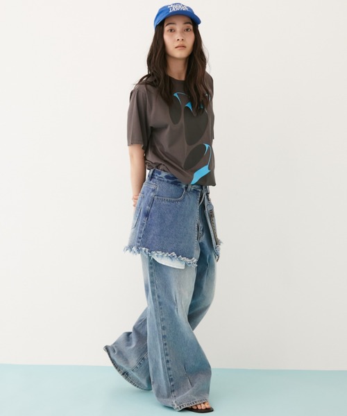 MIRROR STOKE ワイドパンツ ジーンズ デニム デニムパンツ 「ZOZO限定